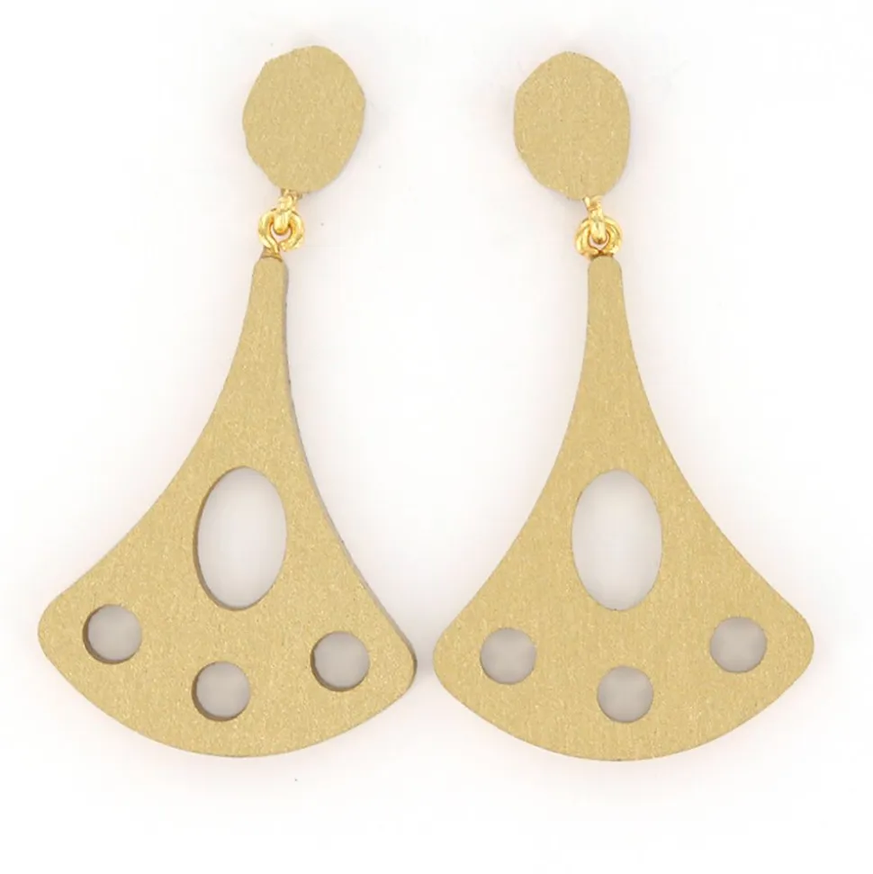 Angelo Moretti oorbellen Wood - O48684