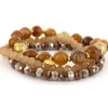 Biba Armbandenset Natural Brown - 3-792