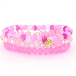 Biba Armbandenset Pink - 3-800