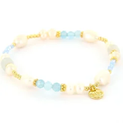 Biba Armband Pearl Blue - 55213