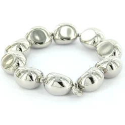 Biba armband Pebbles - 55035-Zilver