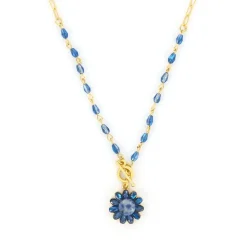 Biba ketting Flower Jeans Blue - 61478