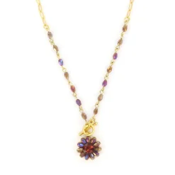Biba ketting Flower Purple - 61478