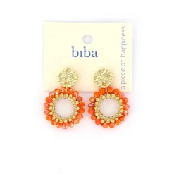 Biba oorbellen Alps Orange - 84029