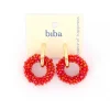 Biba oorbellen Alps Orange-Red - 84035