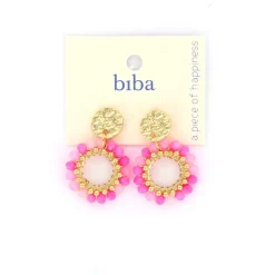 Biba oorbellen Alps Pink - 84029