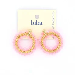 Biba oorbellen Alps Pink - 84028