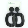 Biba oorbellen At Night Black - 80847