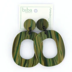 Biba oorbellen At Night Green - 80847