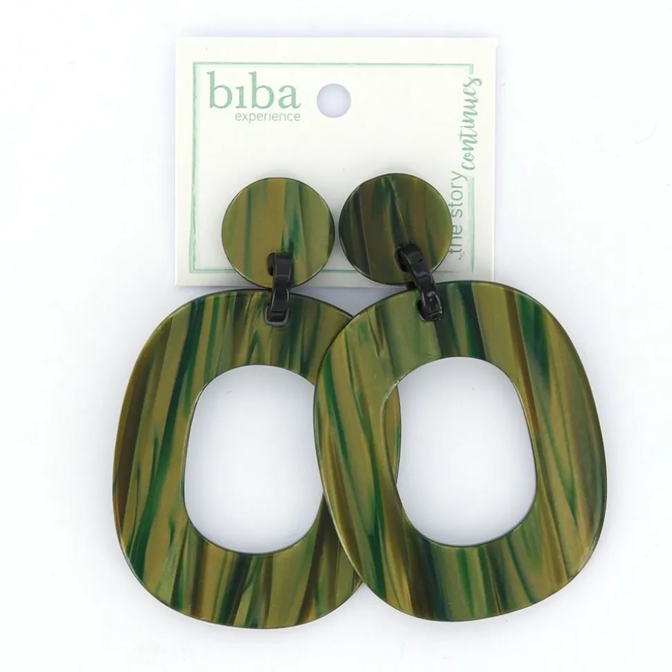 Biba oorbellen At Night Green - 80847