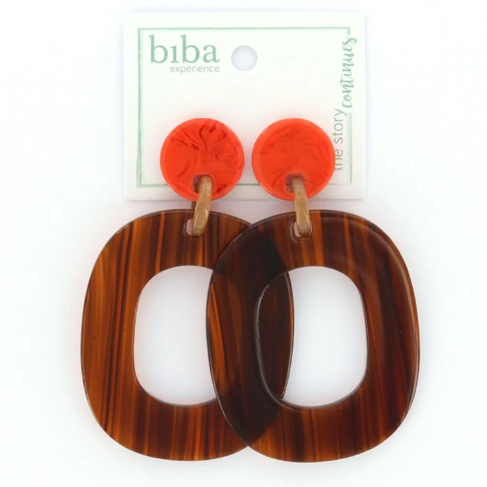 Biba oorbellen At Night Orange - 80847