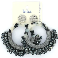 Biba oorbellen Beads Navy - 80653