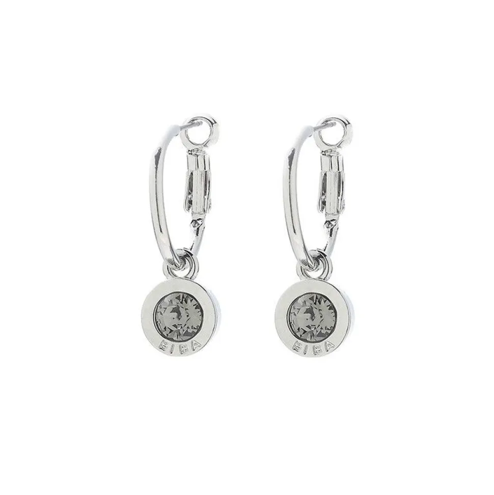Biba oorbellen Black Diamond - 8107