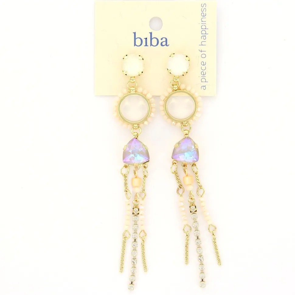Biba oorbellen Bohemian White - 82882