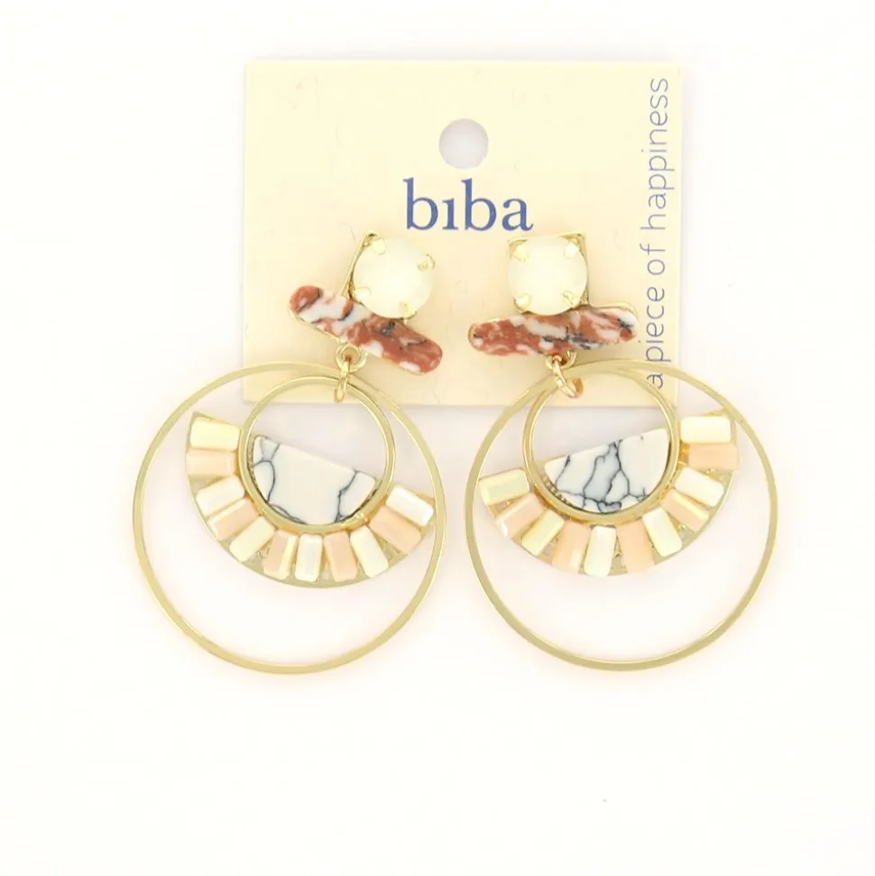 Biba oorbellen Bohemian White - 82868