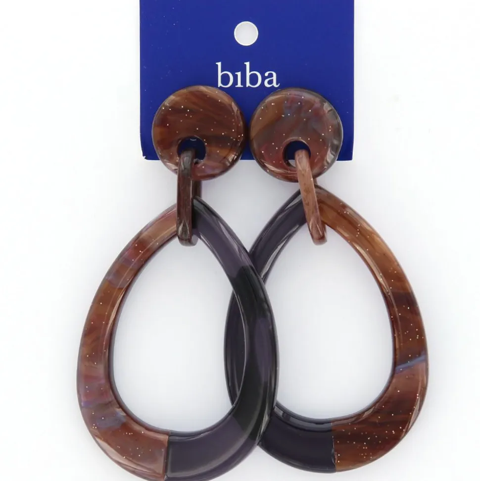 Biba oorbellen Breeze Brown - 81182