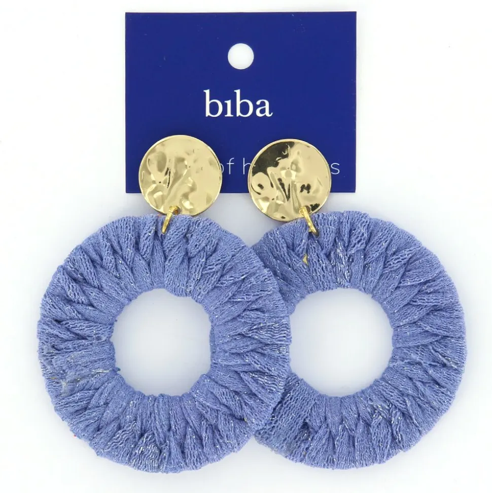 Biba oorbellen Cotton Blue - 81431