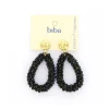 Biba oorbellen Crystal Black - 82963