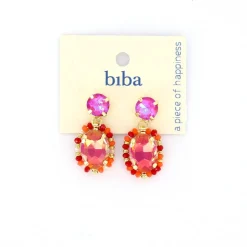 Biba oorbellen Crystal Pink - 84003