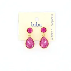 Biba oorbellen Crystal Purple - 84090