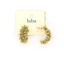 Biba oorbellen Crystal Wonders Green - 83643