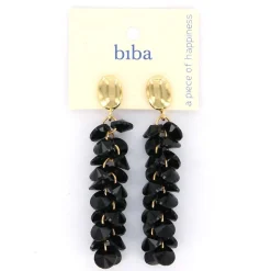 Biba oorbellen Drops of Joy Black - 83646