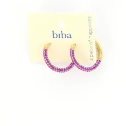 Biba oorbellen Everyday Essentials Purple - 82954