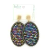 Biba oorbellen Facet Crystals Dark Rainbow - 81050