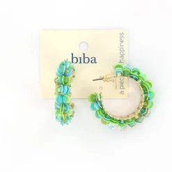 Biba oorbellen Fantasy Green - 84002