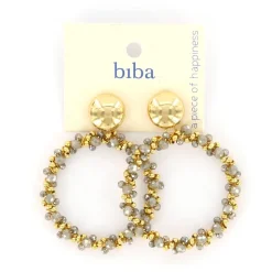 Biba oorbellen Feeling Grey - 83626