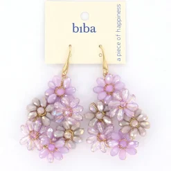Biba oorbellen Flower Lilac - 83327