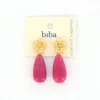Biba oorbellen Flower Purple - 84103