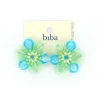 Biba oorbellen Flowers Blue - 84009