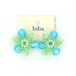 Biba oorbellen Flowers Blue - 84009