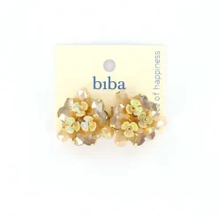 Biba oorbellen Flowers Brown - 84008