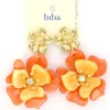 Biba oorbellen Flowers Orange - 84276
