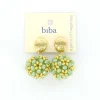 Biba oorbellen Galaxy Green - 84023