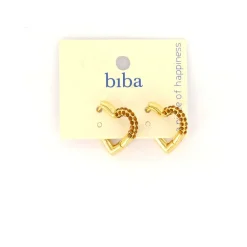 Biba oorbellen Glamour Heart - 83097