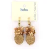 Biba oorbellen Holiday Glitter Brown - 83977