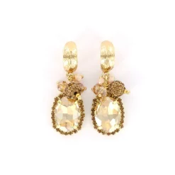 Biba oorbellen Holiday Glitter Beige - 83978