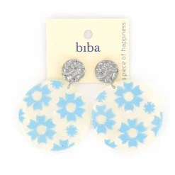 Biba oorbellen Holiday - 82055-Zilverkleur