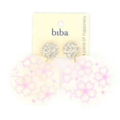 Biba oorbellen Holiday - 82054-Zilverkleur