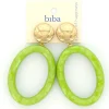 Biba oorbellen Italian Elegance Green