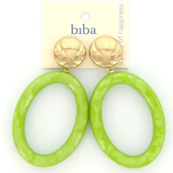 Biba oorbellen Italian Elegance Green