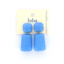 Biba oorbellen Italian Elegance Blue - 84100