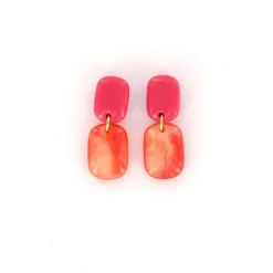 Biba oorbellen La Vita Pink - 84115