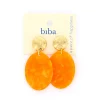 Biba oorbellen Marble Essentials Orange - 82754