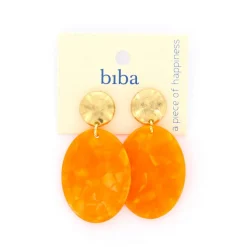 Biba oorbellen Marble Essentials Orange - 82754