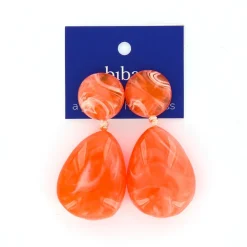 Biba oorbellen Marble Orange - 81419