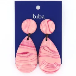 Biba oorbellen Marble Pink - 81417